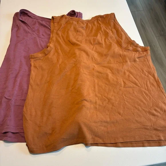 Lot of 3 A New‎ Day Womens 2XL Tank Tops Bundle Orange Black Pink Sleeveless - Picture 3 of 5